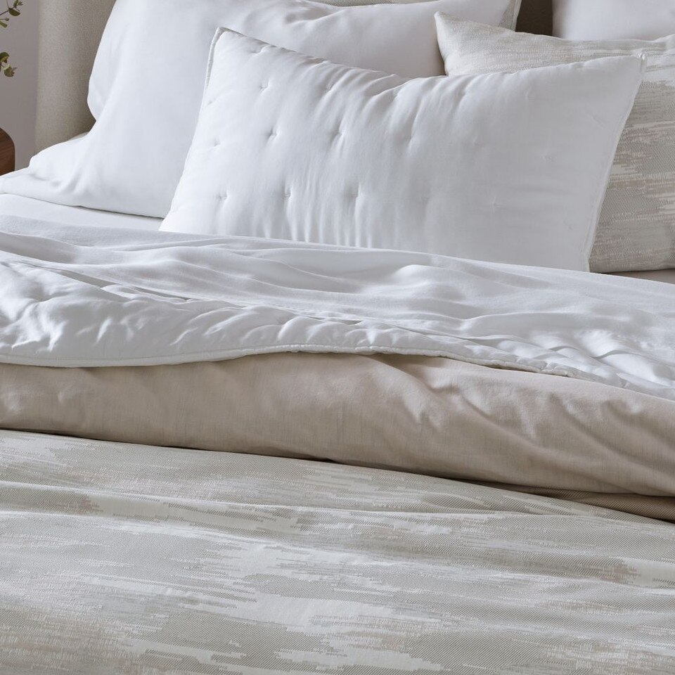 Silky TENCEL™ Jacquard Twill Quilt Cover & Pillowcases West Elm UK